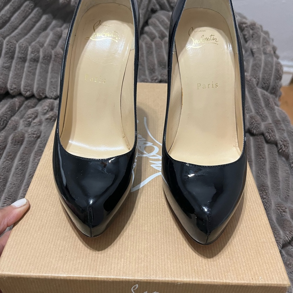Christian Louboutin Black Patent Heels